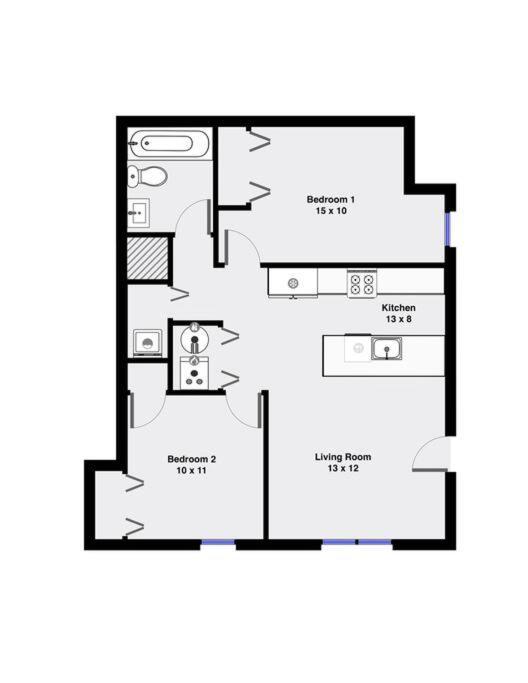 Suite 1 On Southport 4 Queen Beds Chicago Exterior photo